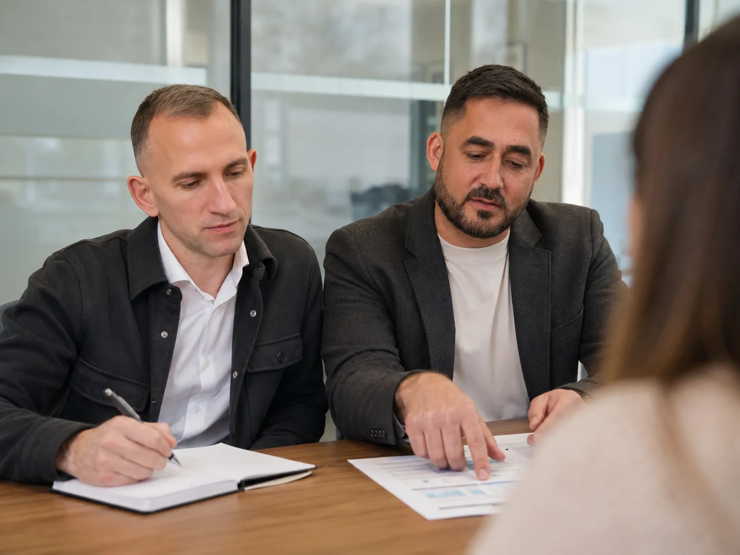 Artem Boiko und das FirmaPilot-Team im Gespräch mit Mandanten